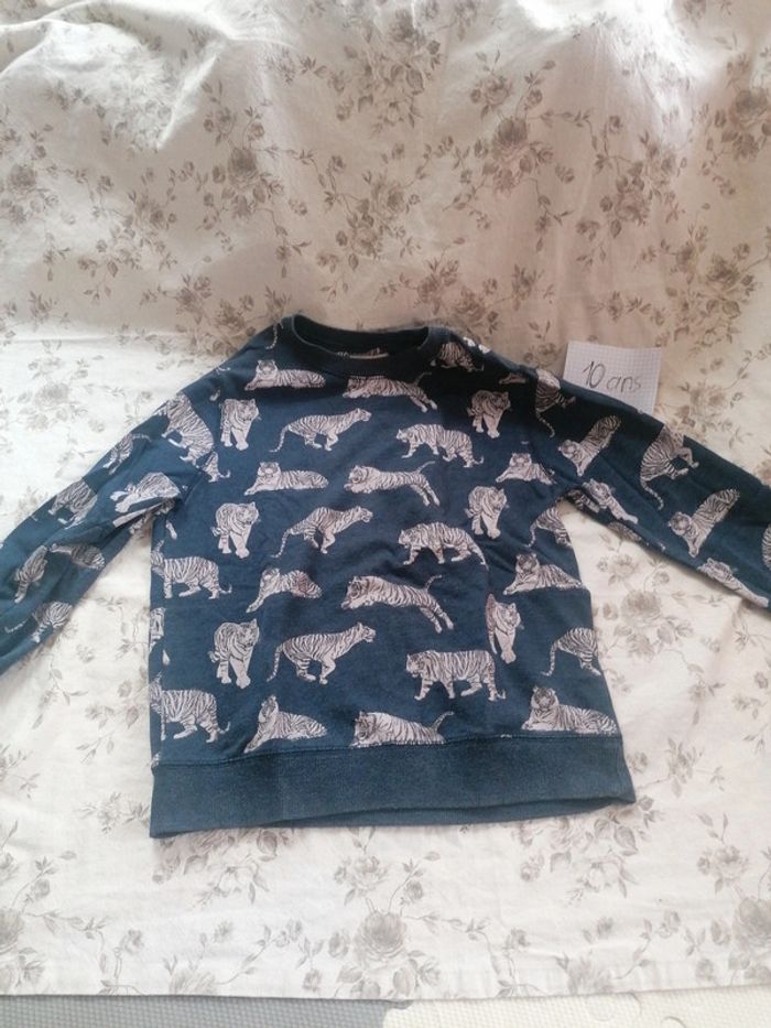 Pull zara 10 ans garçon tigre - photo numéro 2