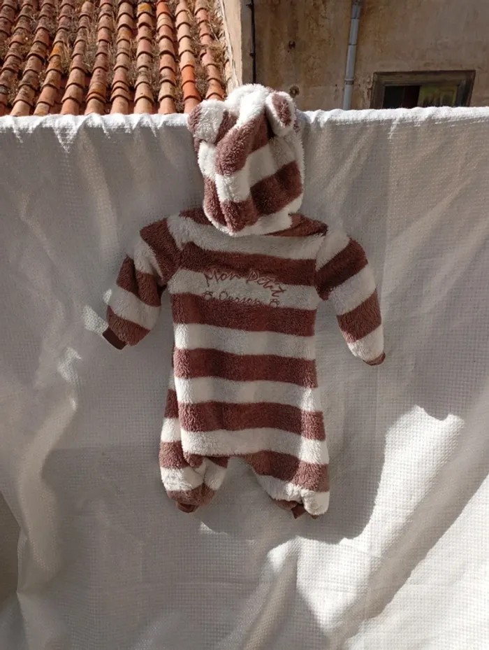 Mignonne combinaison bébé "Mon petit ourson" 12 mois - photo numéro 2