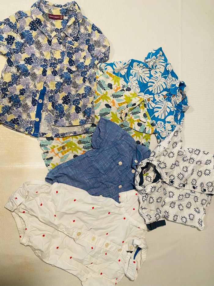 Chemises d’été 18 mois