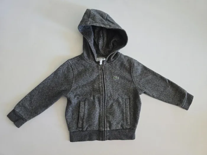 Gilet zippé à capuche lacoste