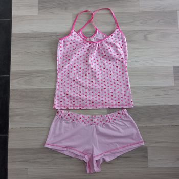 Pyjama femme 2 pièces rose (top + short) NewLook taille M