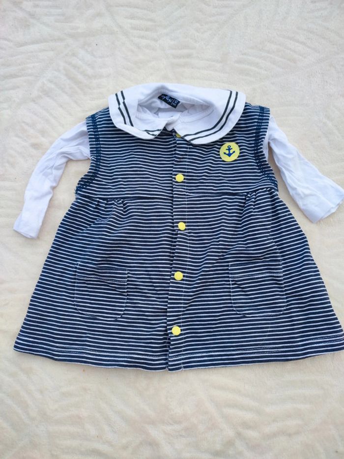 Ensemble robe et tee shirt 12 mois - photo numéro 2