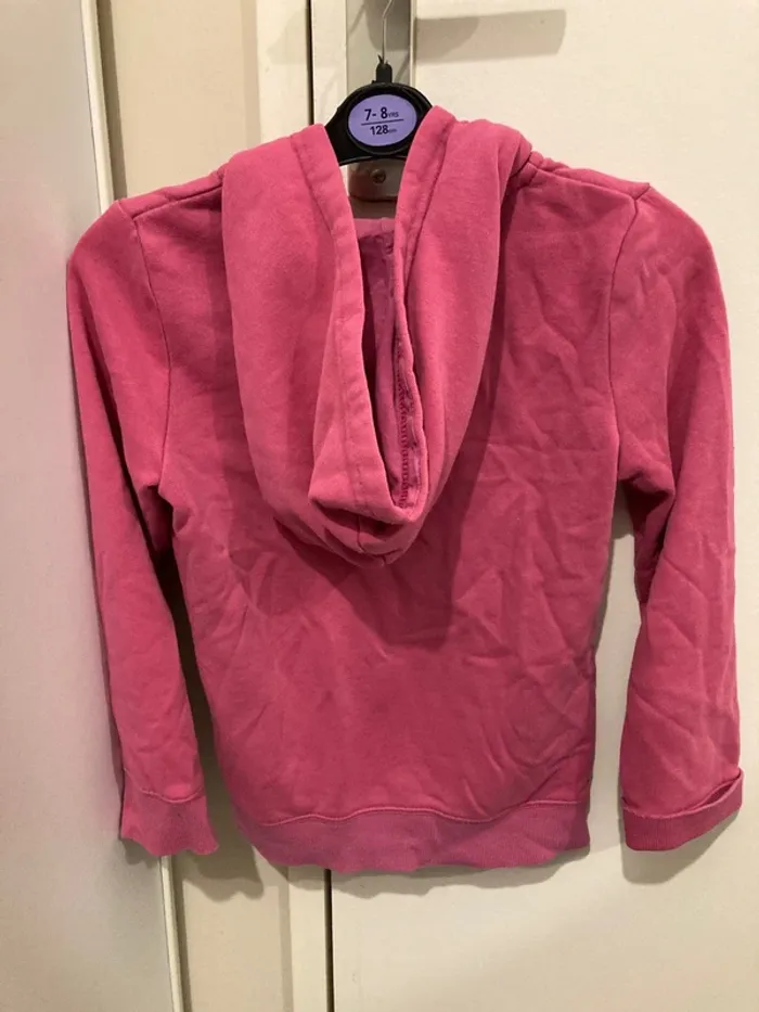 Veste fille à capuche rose 6 ans - photo numéro 2