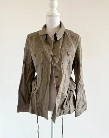 Veste type trench grise/kaki Manoukian