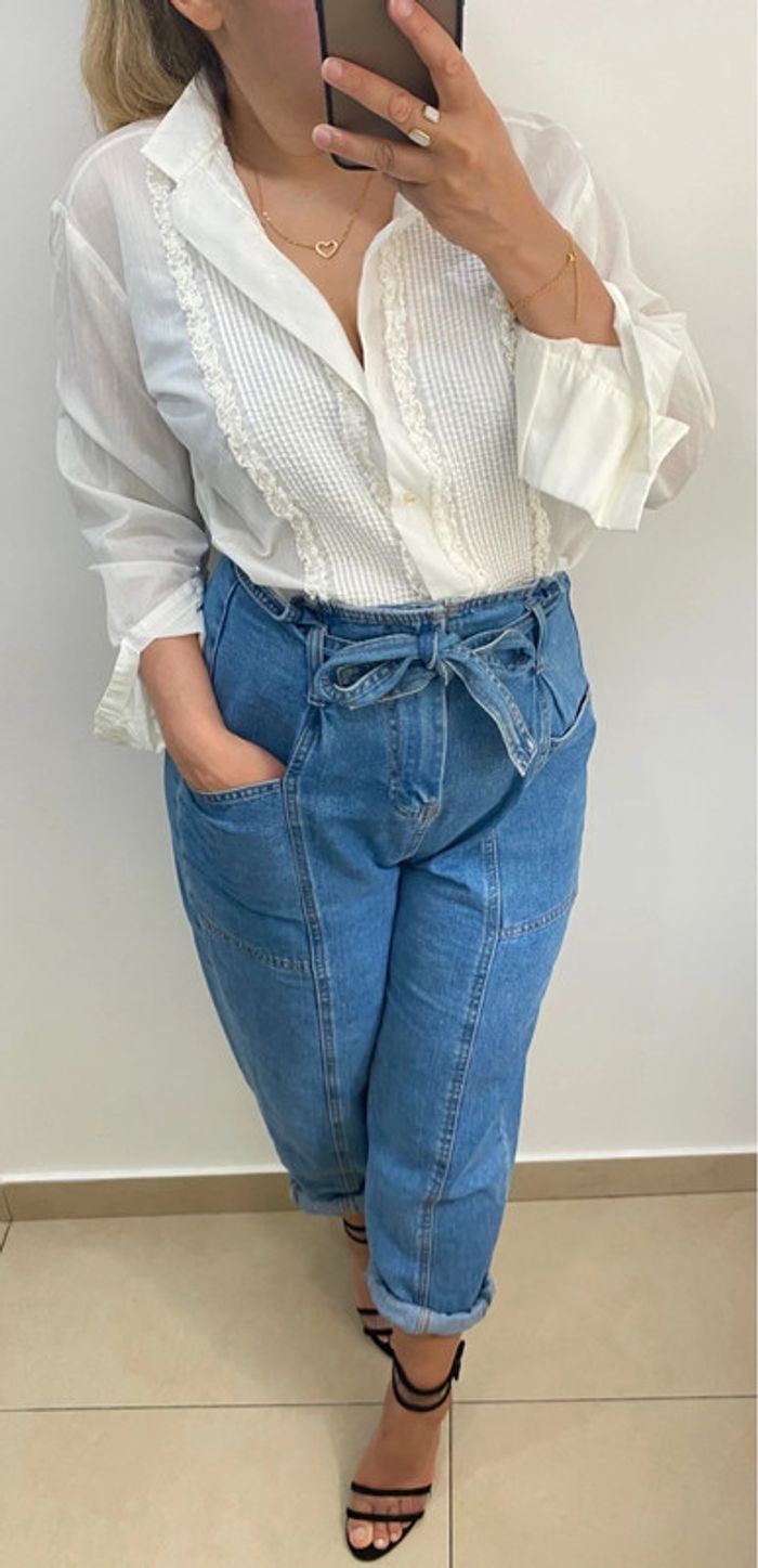 Chemise légère blanche handmade taille 40 - photo numéro 3