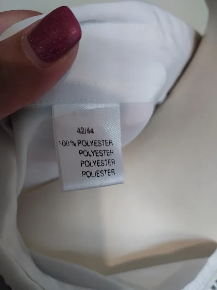 Chemise chemisier top blouse blanche marine navy white classique chic - photo numéro 5