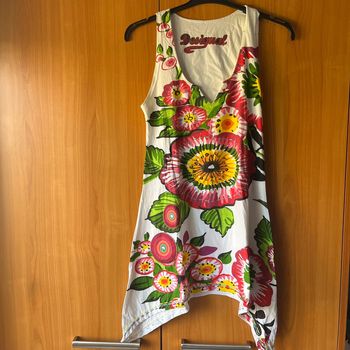 Tunique Desigual blanche et colorée M