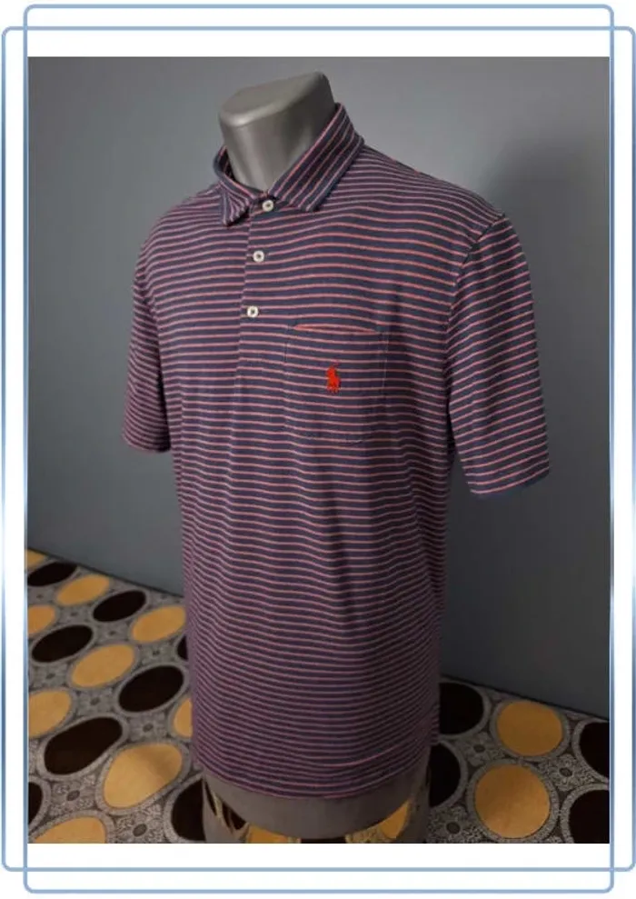 Polo Ralph Lauren performance multicolore - taille L - homme logo brodé (368) - photo numéro 2