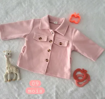 Chemise / veste rose 09mois