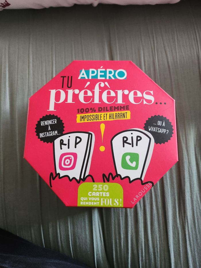 Jeu de société Apéro tu préfères....