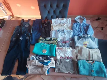 lot 20 vêtements 9 mois garçon.