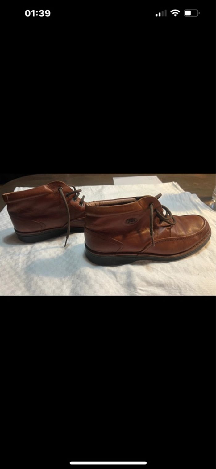 Chaussures montantes  en cuir marron homme pikolinos - photo numéro 5