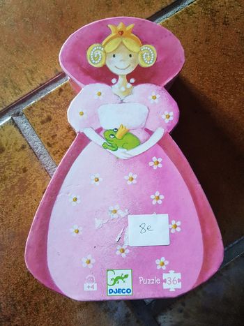 Puzzle la princesse et la grenouille djeco