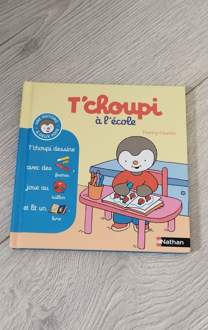 Livre T'choupi a l'école