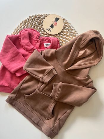 Lot de 2 sweat - taille 12 mois