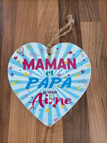 Déco ou dessous de plat Papa Maman je vous aime