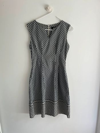Robe sans manches imprimé géométrique 123