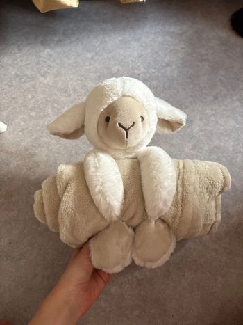 peluche avec plaid
