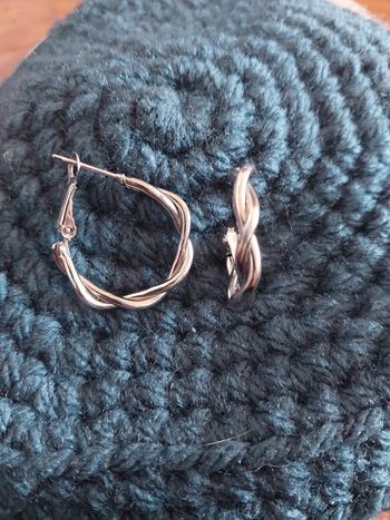 Boucles d'oreilles argentées