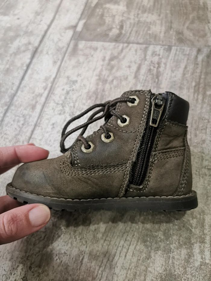 🌿Timberland Bottines courma kids traditional marron taille 22 - photo numéro 13