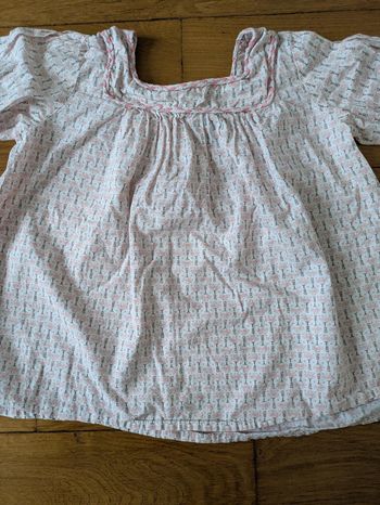 Blouse légère tee-shirt bon état sergent major 6 ans fille