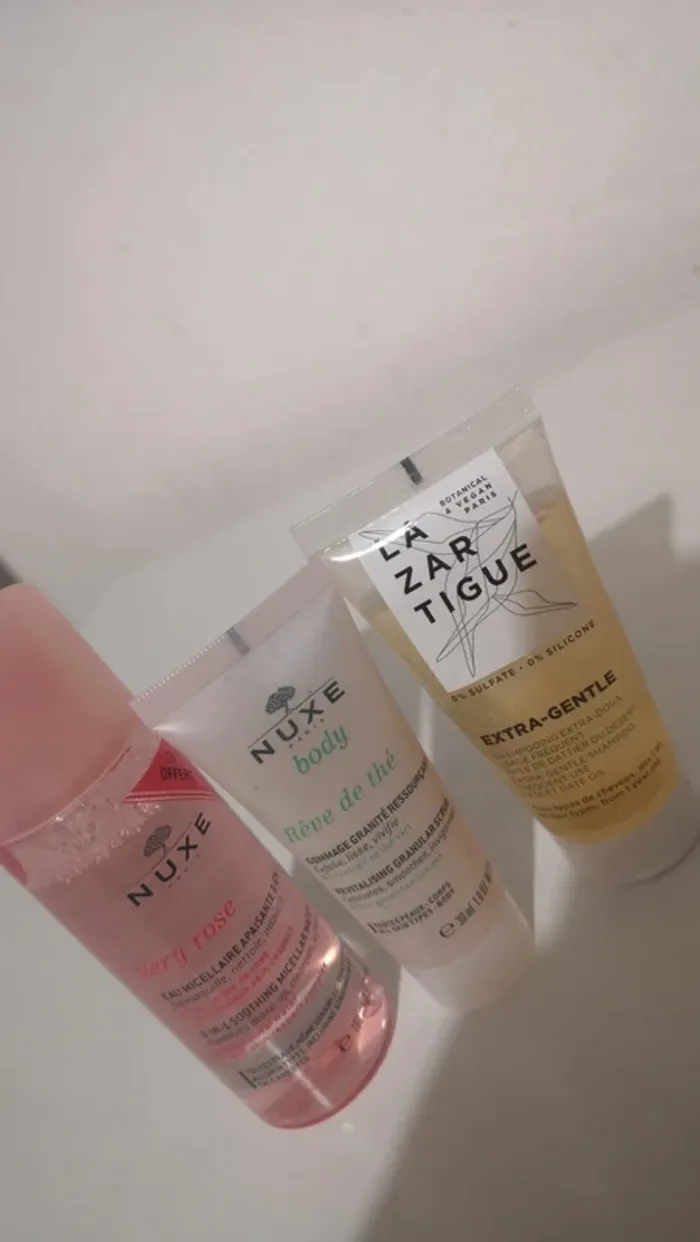 Lot de soins visage et corps Nuxe et Lazartigue