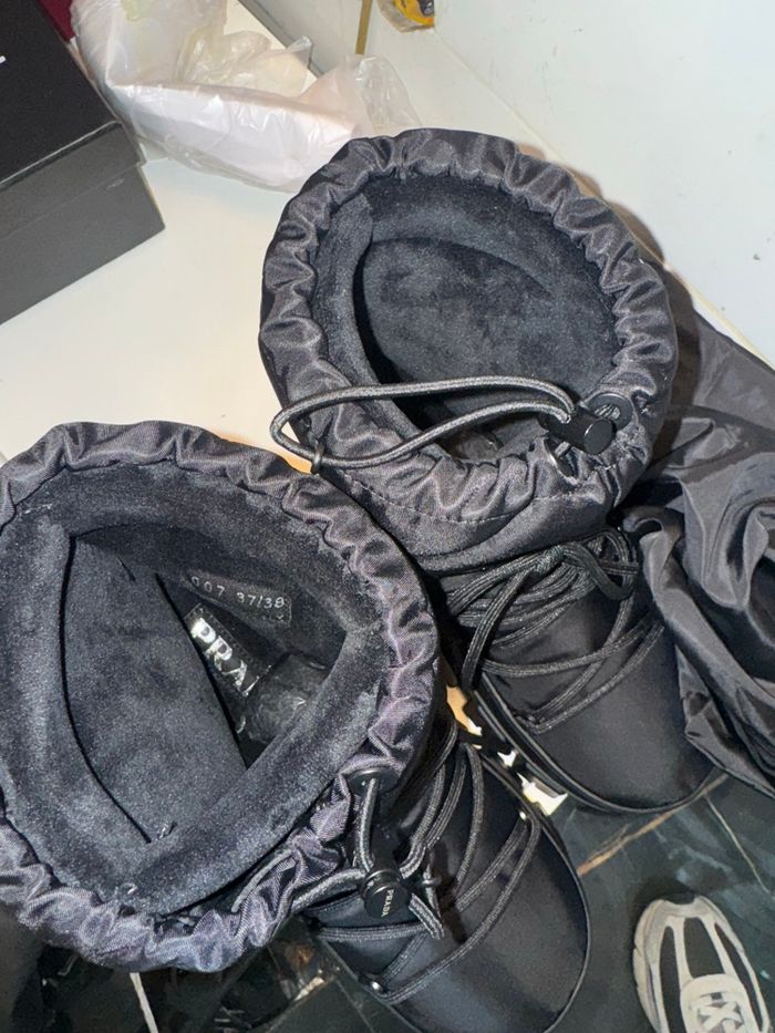 PRADA Bottes après-ski en gabardine Re-Nylon - photo numéro 7