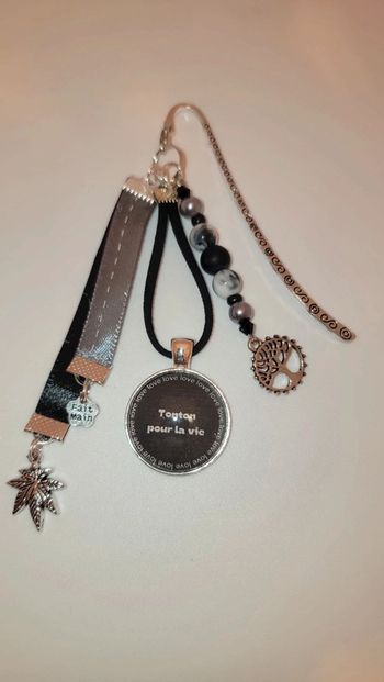 Cadeau tonton , marque page " tonton pour la vie"