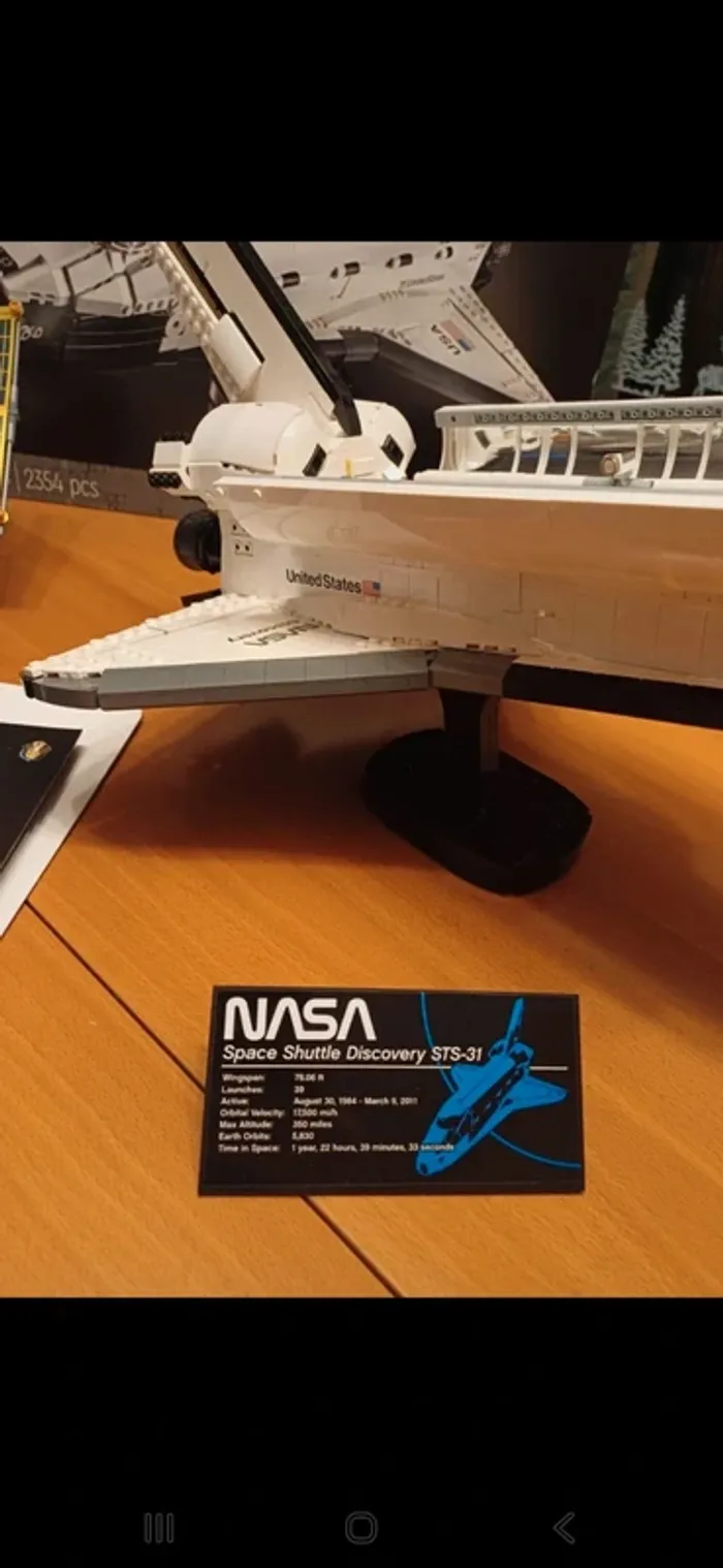 Lego 10283 - Nasa Space Shuttle Discovery - 2021 - photo numéro 4
