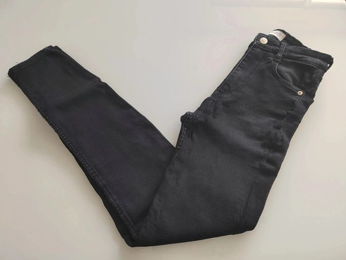 Jean ZARA en tissu super stretch avec taille haute Noir Taille 34