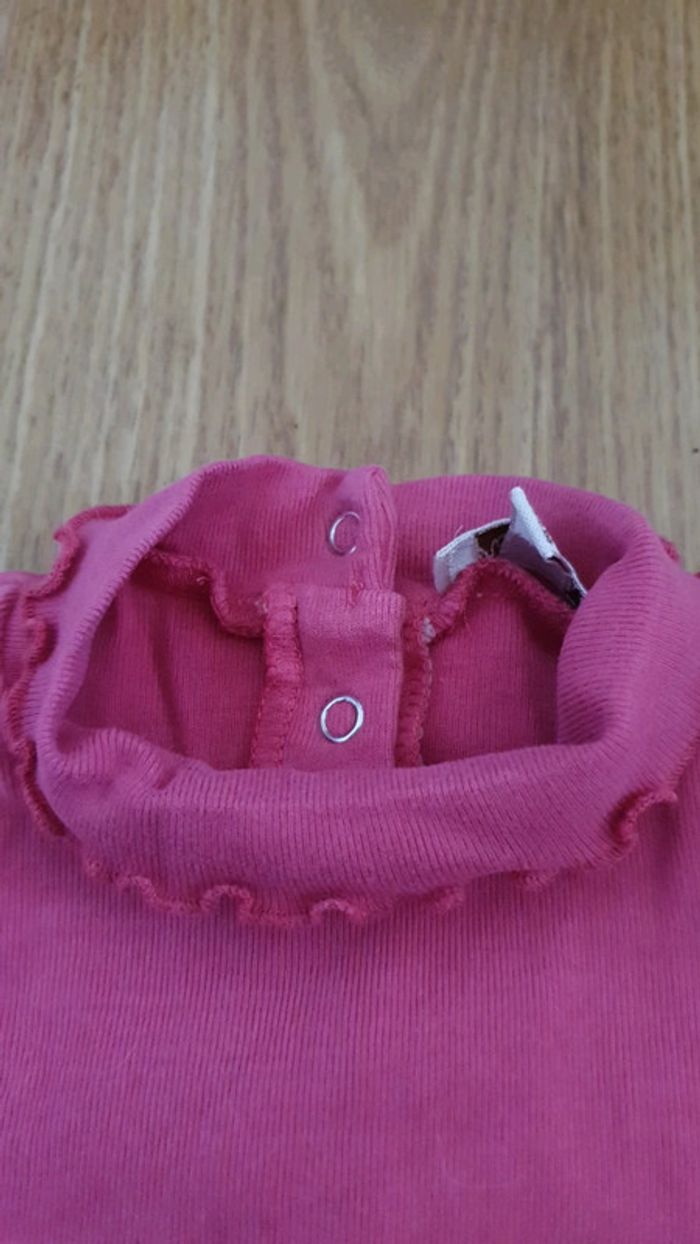 sous pull grain de ble 18 mois fushia - photo numéro 3