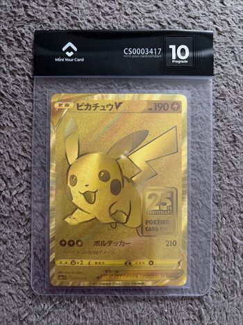 Carte Pokémon Pikachu 001/015 Pré grade 10 Golden Box Japonaise Rare En Promotion