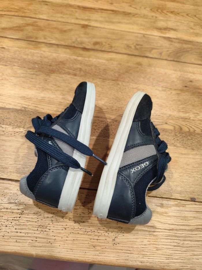 Basket à lacets respirantes Geox 28 bleu marine - photo numéro 8