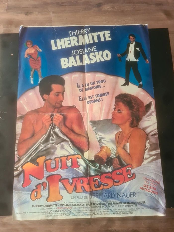 Ancien poster Alien le retour et nuit d'ivresse - photo numéro 2