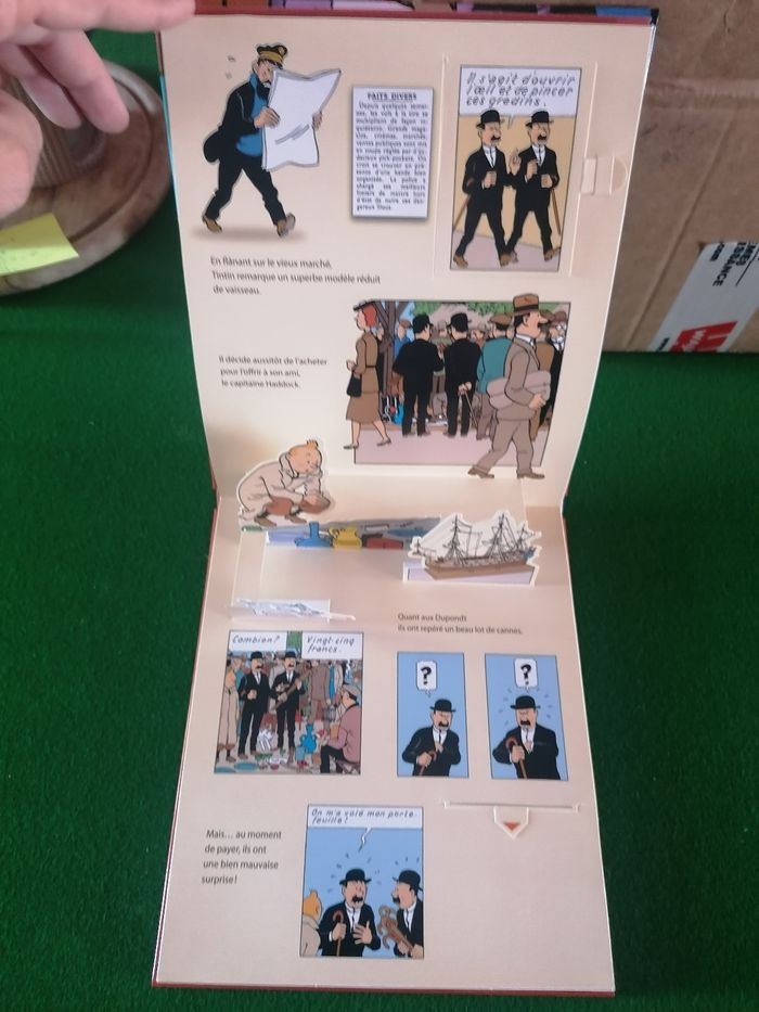 Tintin Livre Pop up Le secret de la licorne - photo numéro 3