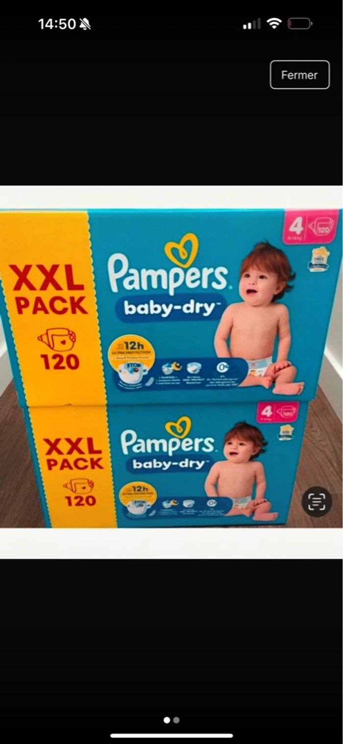 couche pampers taille 4