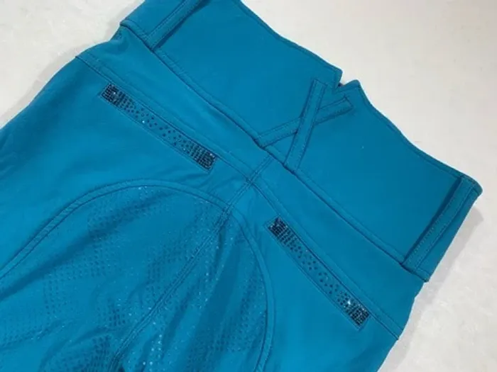 Pantalon Equi-Thème Je t’aime – Bleu – Taille XS – Très bon état - photo numéro 7