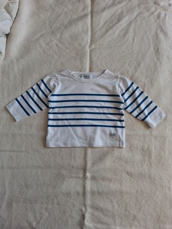 Teeshirt marinière pour bébé garçon ou fille 2 ans