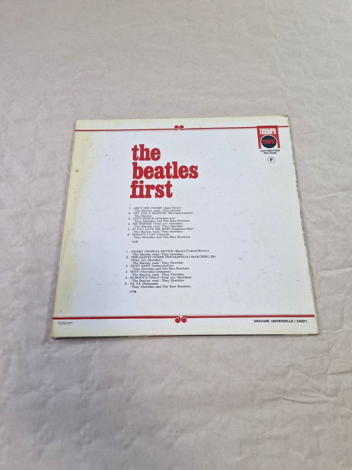 Vinyle33t , the Beatles  , the Beatles first 1961 - photo numéro 3