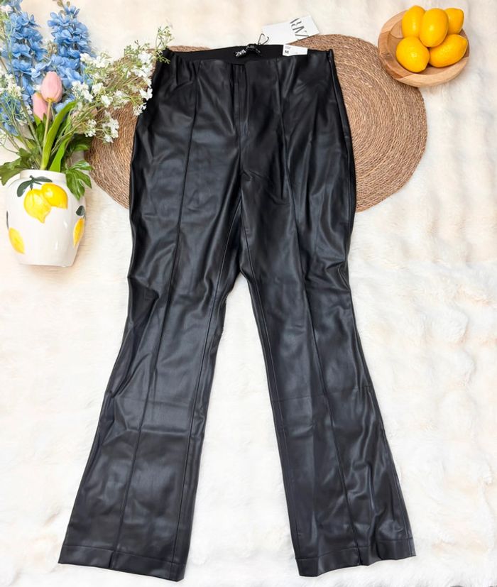 Legging en similicuir Zara taille M