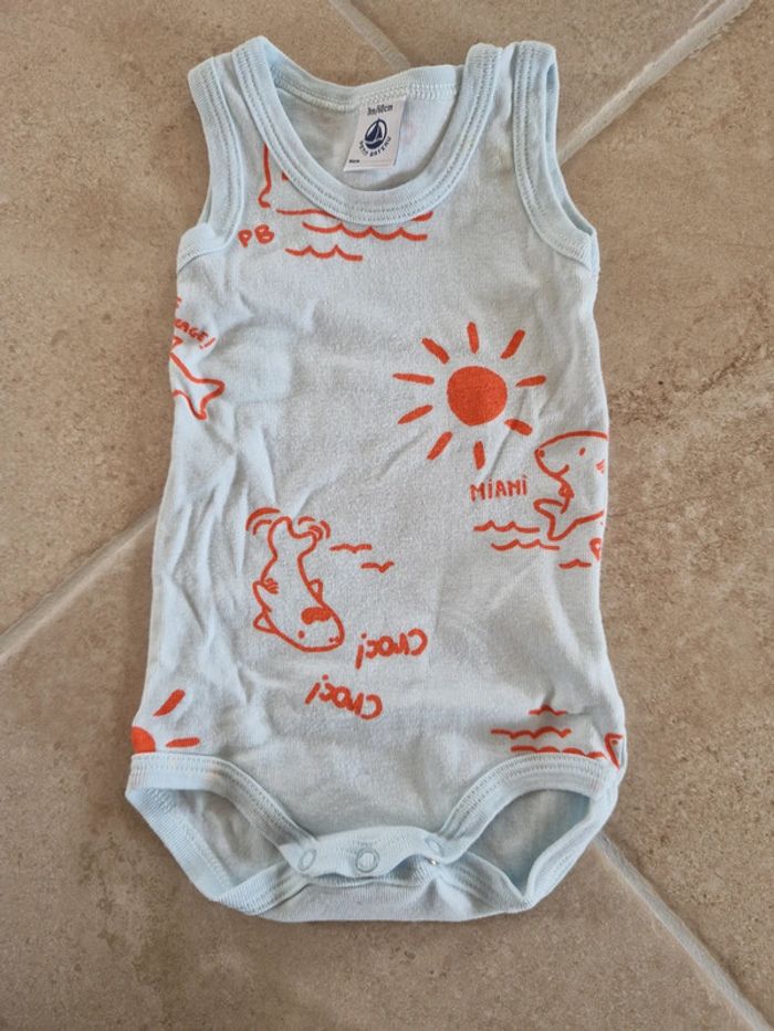 Lot de 8 bodies sans manches bébé garçon 3 mois - photo numéro 3