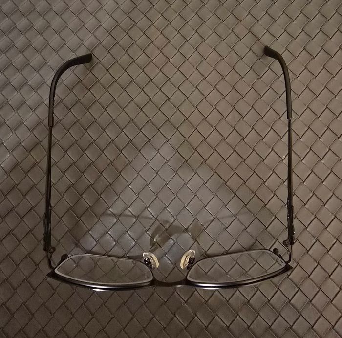 Monture de Lunettes de Vue IK Occhiali – Noire Design – Branches Découpées – Très Bon État - photo numéro 3