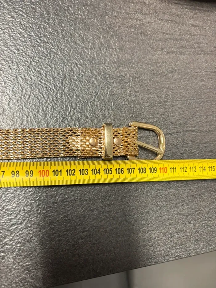 Ceinture dorée en maille métal Camaïeu neuve - photo numéro 6