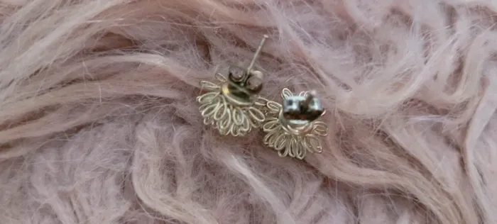 Boucles d'oreilles fleurs - photo numéro 3