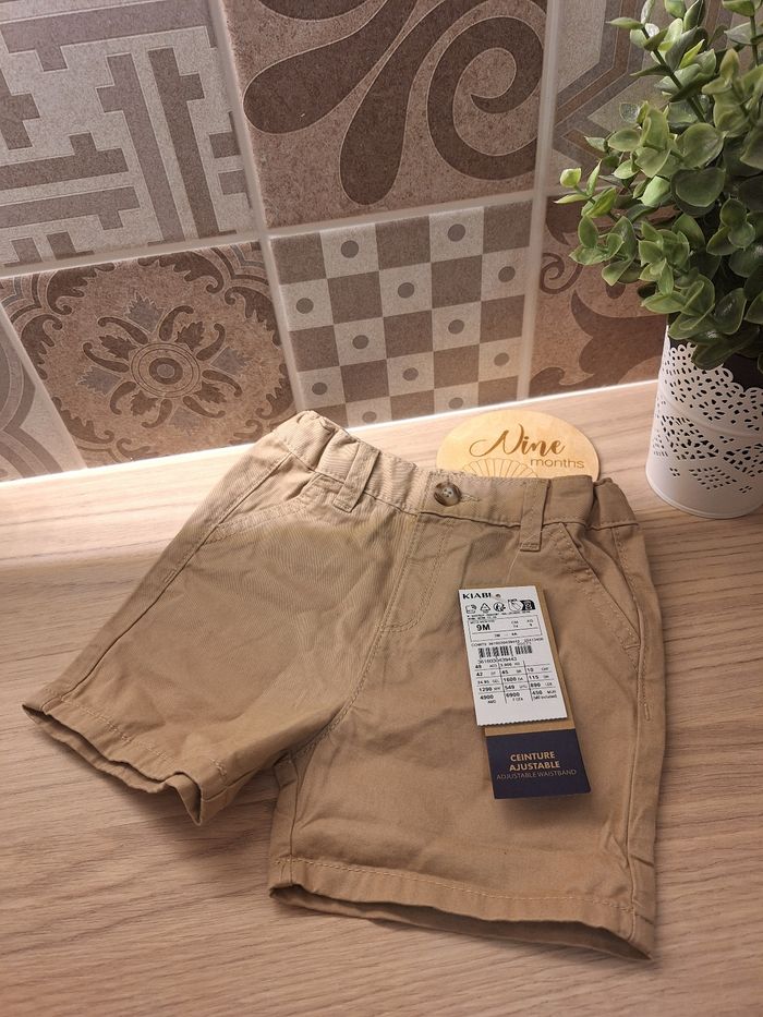 Short chino beige bébé 9M - photo numéro 2