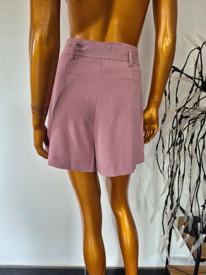Short Rose avec Poches et Ceinture Femle Taille S/36 - photo numéro 2