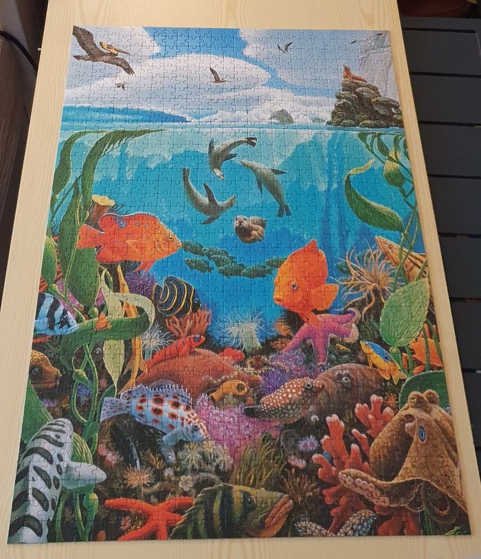 Puzzle Ravensburger monde sous-marin 1000 pièces - photo numéro 2