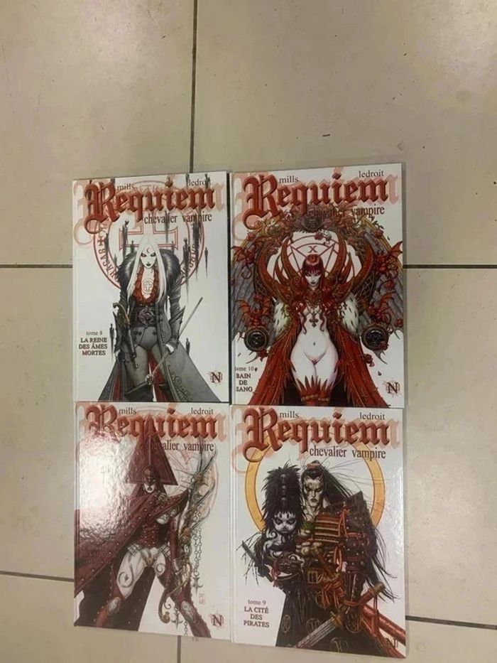 Requiem chevalier vampire lot de 4 bd Tome 7.8.9.10 Très bon état