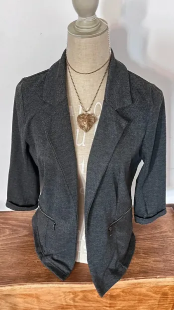 💕 blazer gris manche 3/4 #LH taille 42