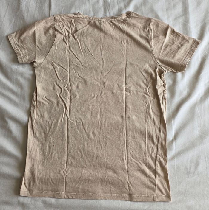 Amisu T-shirt Grateful Brodé Beige Sable Taille XS - photo numéro 2